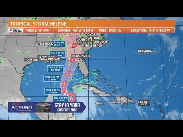 Tropical Storm Helene forms in the Caribbean, eyes Florida landfall as major hurricane