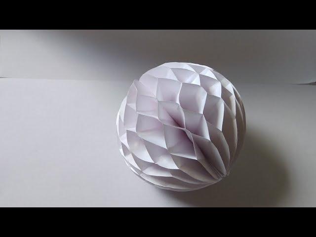 How to make: Easy Paper Honeycomb Ball | Dinesh Arts