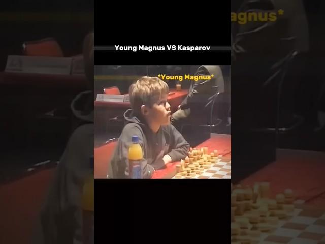 young magnus vs kasparov#chess