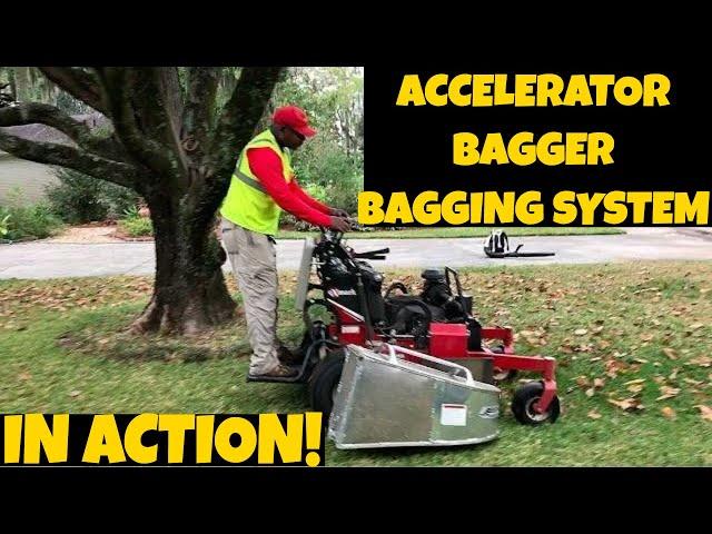 Exmark Vantage 48"/  Accelerator bagger bagging system by Blades of Grass Lawn Care