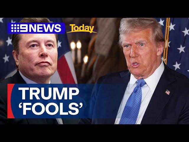 Elon Musk calls some Trump supporters 'fools' | 9 News Australia