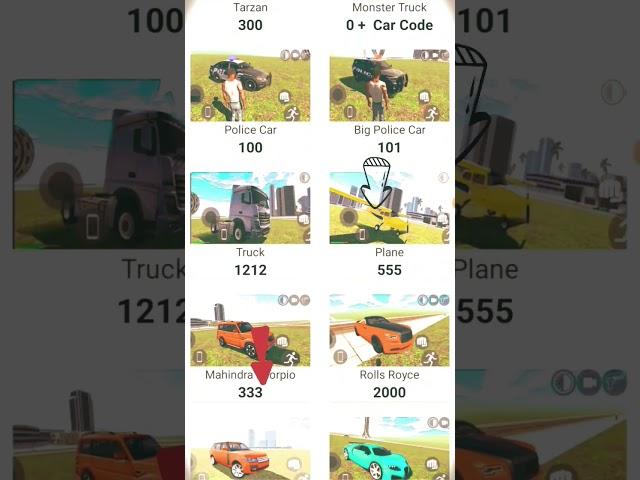 indian bike driving 3d new update ||All cheat codes list indian bike driving 3d 2023 #shorts