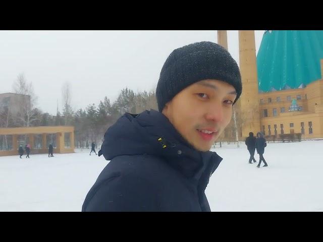 Mashhoor Yousaf Mosque, Pavlodar, Kazakhstan. Russian Border at the bank of River Irtysh in Siberia.
