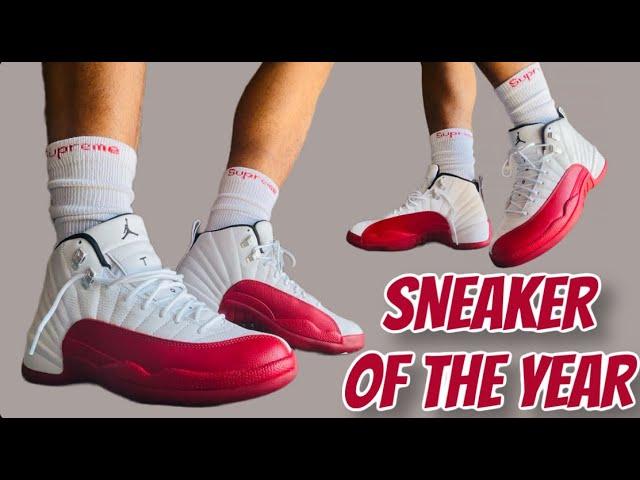 SNEAKER OF THE YEAR ! EARLY LOOK.. AIR JORDAN 12 "CHERRY" REVIEW & ON FEET | AUTOMATIC SELL OUT!