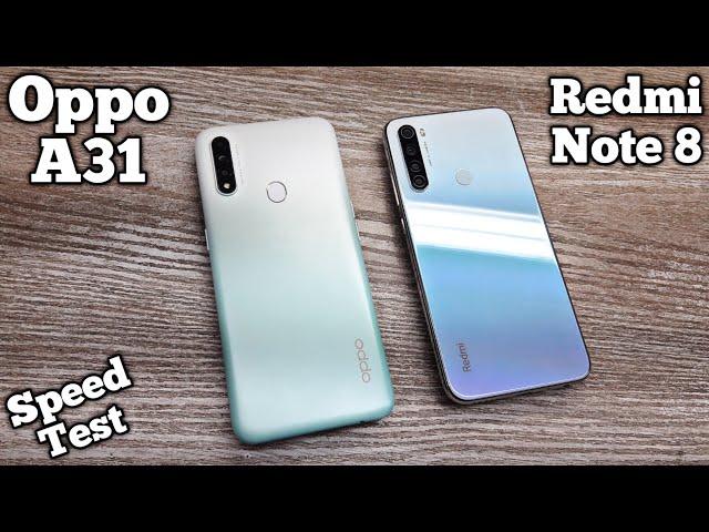 Oppo A31 vs Redmi Note 8 - SPEED TEST