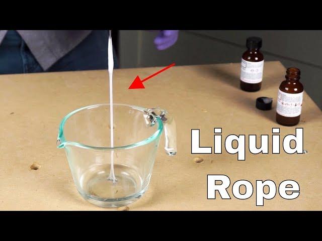 Making Spiderman's Web—The Liquid Rope Experiment with Nylon 6,10