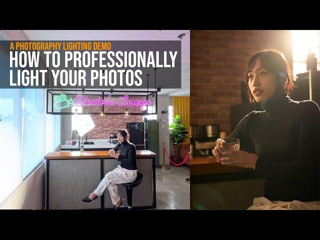 How to Professionally Light your Photos to Create Stunning Portraits. A Photography Lighting Demo