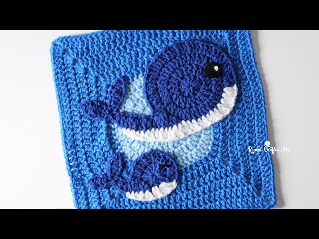 Crochet Whale - Under the Sea CAL Square 7