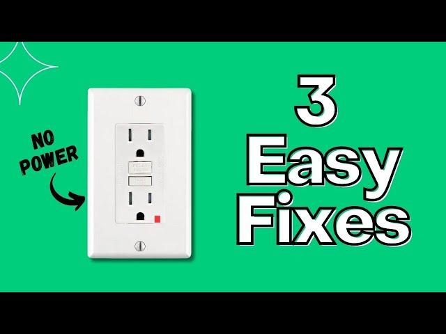 Help! My GFCI Outlet Won't Reset