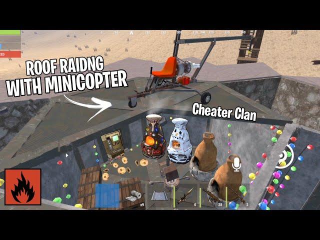 Oxide: Survival Island - I Raid Hacker Base With MiniCopter (Solo Journey) || Roof Raid With Copter