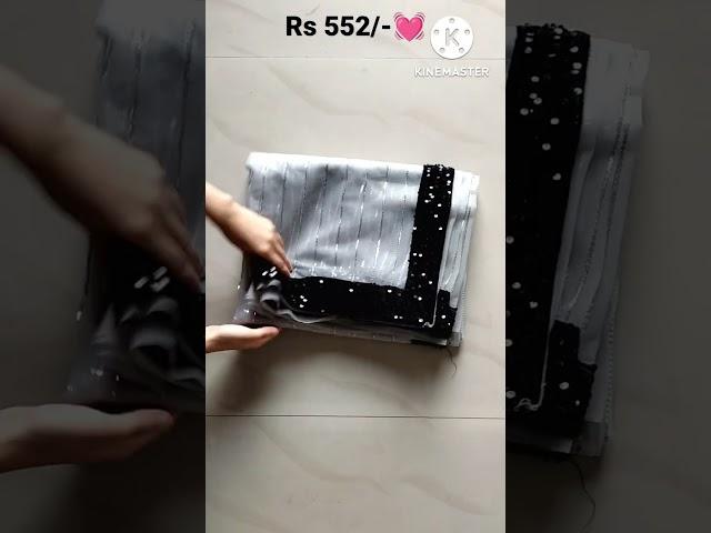 Meesho net sequins saree unboxing Rs 552/- link in the description#unboxing#meesho#review#meeshohaul