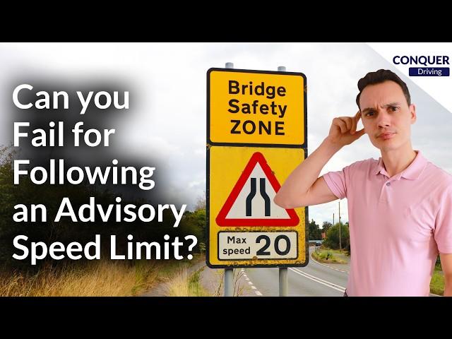 Do You Have To Follow Advisory Speed Limits On Your Driving Test?