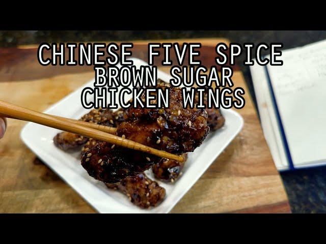 Five Spice Brown Sugar Chicken Wings | Woo Can Cook #recipe #food #cooking