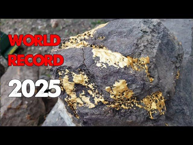 WORLD RECORD BIGEST GOLD ORE in 2025, How EASY to FIND GOLD , Just Nature & Gold!
