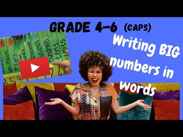 Number words (2020) | CAPS | Grade 4 5 6 Mathematics