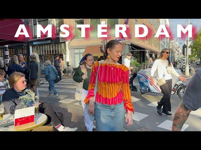 AMSTERDAM- Downtown & Central Beautiful Walking Tour | Walking in Amsterdam Is So Much Fun🩷