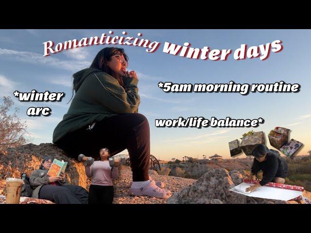 winter arc, morning routine & romanticizing winter days | leveling up my life