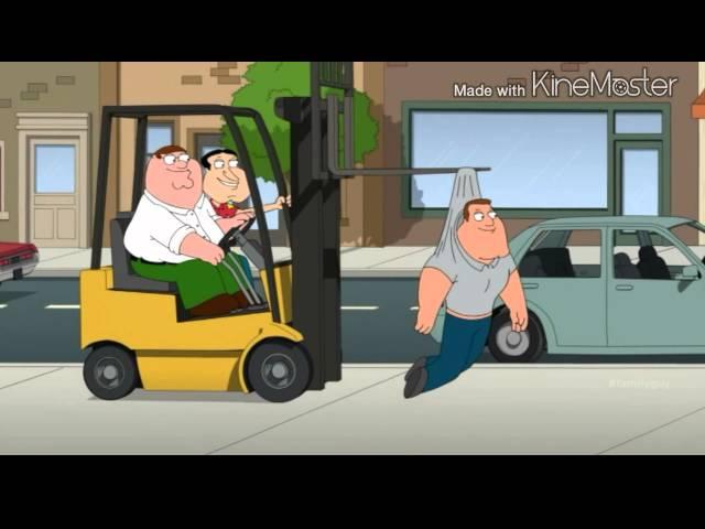 Joe Swanson on forklift