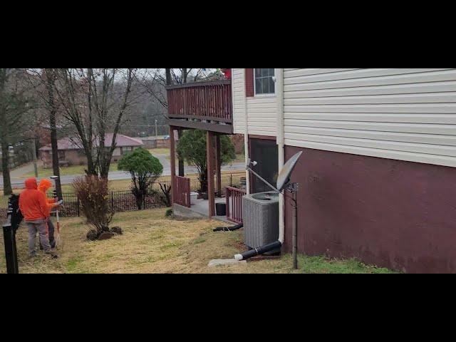 My Neighbor Karen realizing we just had a survey done and she bought me a fence.