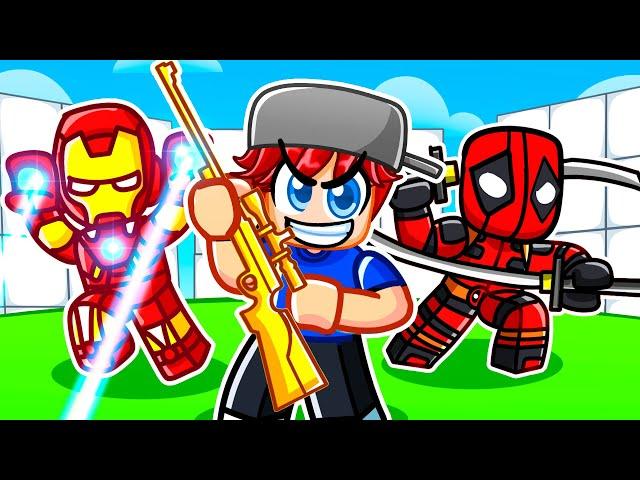 Using SUPERHERO Loadouts in Roblox Rivals!