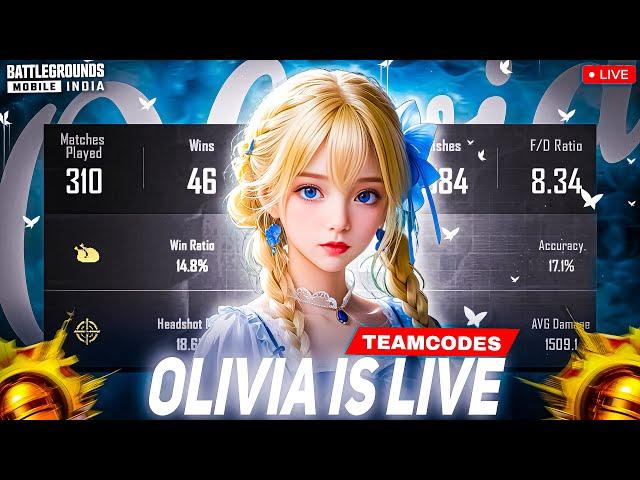 Chill Stream with my Cuties️OLIVIA is LIVE | #bgmi #pubgmobile #girlgamer #bgmilive