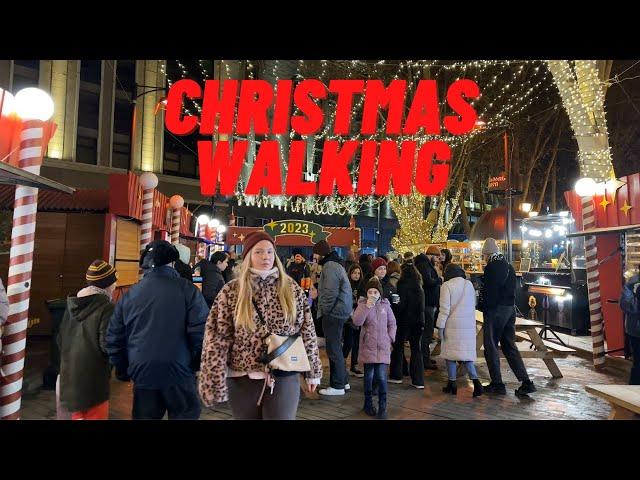 【4K】Walking In Christmas Village / Tbilisi,Georgia