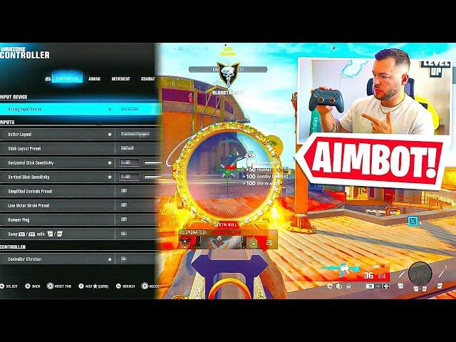 NEW WARZONE Aim Assist Settings Make Controller Players Overpowered!  (BO6 Best Settings)