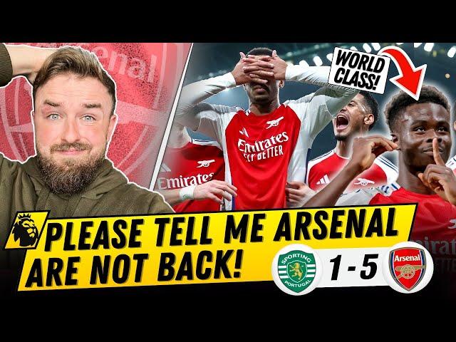 ARSENAL HUNGRY FOR MORE! THEY ARE BACK! | Sporting 1-5 Arsenal Reaction