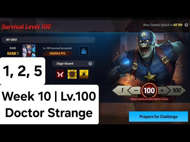 Zombie Week 10 E2: Lv.100 - Doctor Strange｜Ban 1,2,5 & Weapon Master