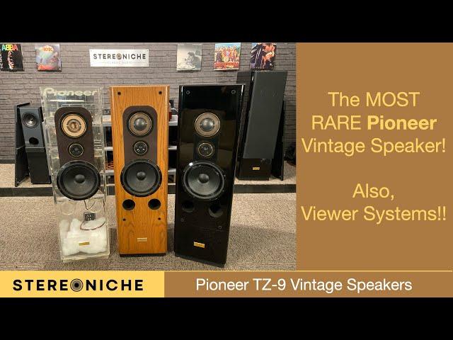 Super RARE! Vintage Pioneer TZ9 Acrylic Speaker and Viewer Systems