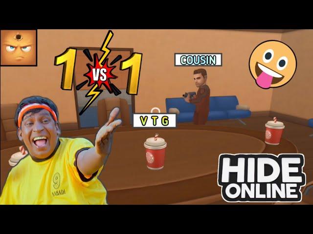 1 vs 1 with my cousin |Hide online funny gameplay|On vtg!