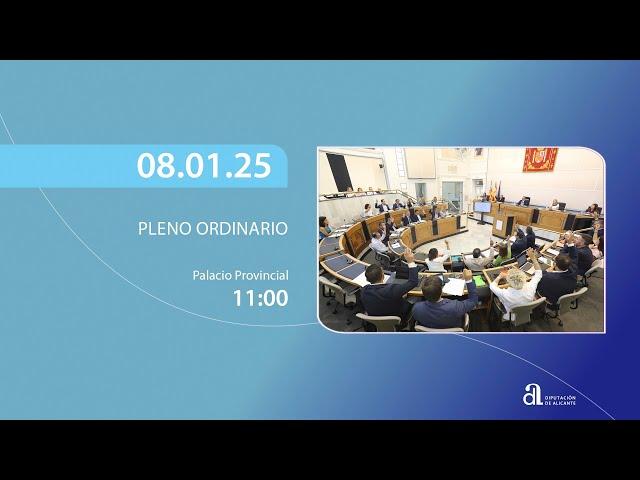 Pleno ordinario 8 de enero de 2025