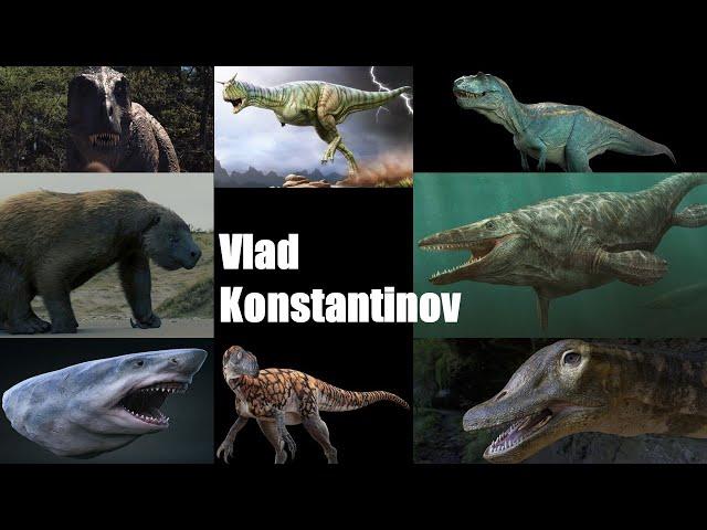 amazing paleoart by Vlad Konstantinov