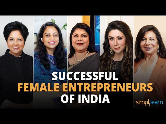 Top 5 Women Entrepreneurs in India | Women Entrepreneurs Success Stories | Women's Day | Simplilearn