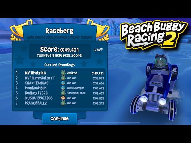 Beach Buggy Racing 2 • Solo Race • Raceberg • 0:49.421