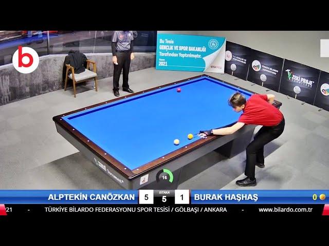 BURAK HAŞHAŞ vs ALPTEKİN CANÖZKAN | 3 BANT BİLARDO ŞAMPİYONASI ANKARA - billiards