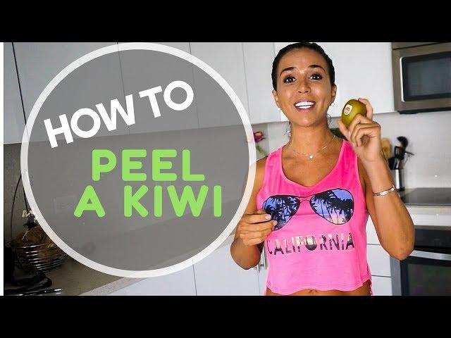 HOW TO CUT AND PEEL A KIWI - LIFE HACK