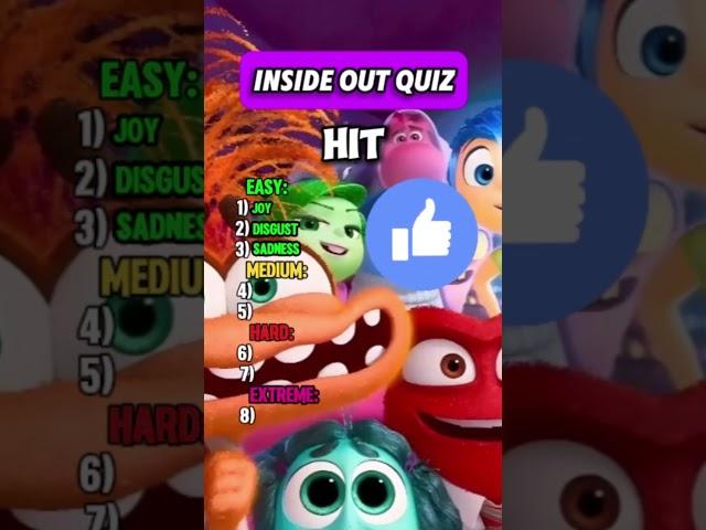 Think you can guess these Emotions!! #shorts #insideout #quiz