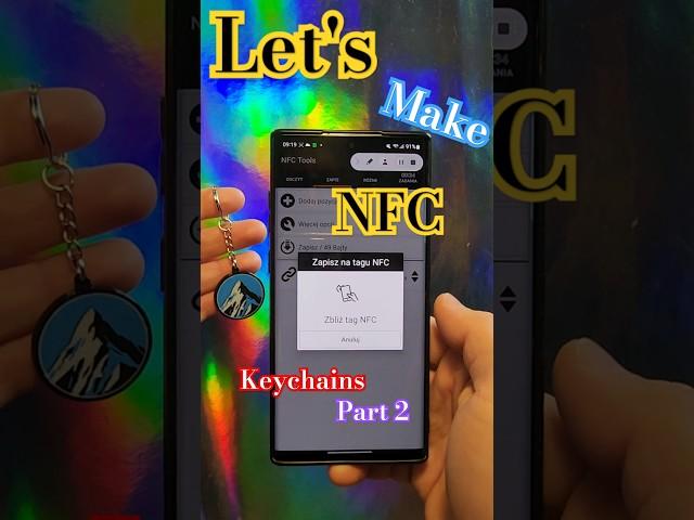 NFC Keychains programing 3d print #mbg #nfc