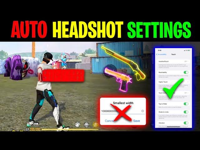 NEW AUTO HEADSHOT SETTINGS | FREE FIRE MAX SENSITIVITY SETTING | MR ATUL YT