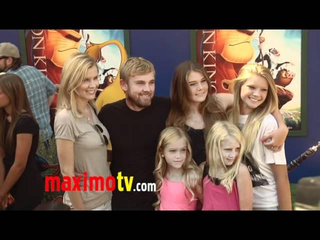 Ricky Schroder, Andrea Bernard and Family at "The Lion King" 3D Premiere