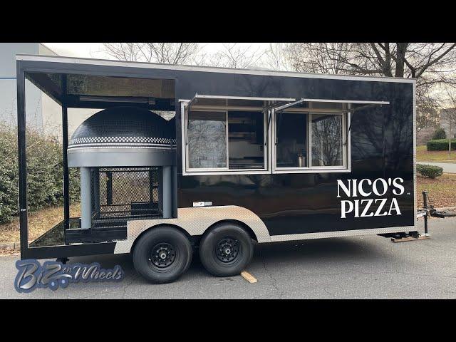 18Ft Pizza Trailer Brick Wood Fired Oven