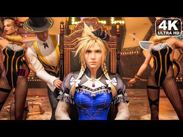 FINAL FANTASY 7 REMAKE HoneyBee Inn Dance Scene 4K PS4 Pro