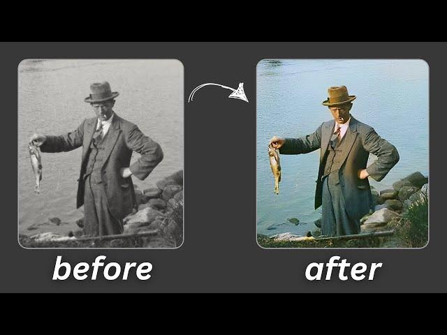 How to RESTORE old photos with AI for free (in 45 seconds)