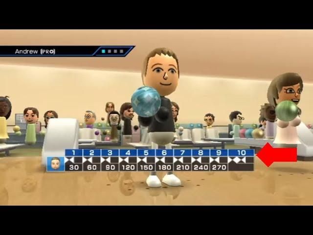 Wii Sports Bowling - Perfect Game - 300 Score!