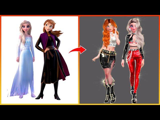 Elsa Anna Frozen GLOW UP Into Bad Girl - Disney Princesses Transformation| Fashion wow