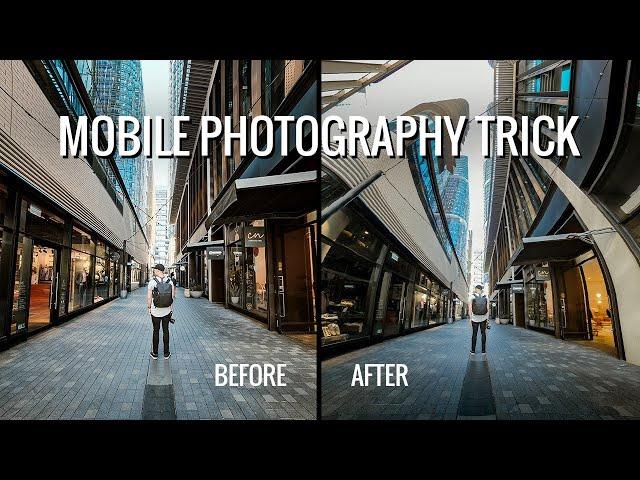 Try this easy mobile photography trick - The Vertical Panorama // #shorts