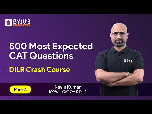 CAT 2023 Preparation | CAT 2023 DILR | 500 Most Expected DILR Questions | Part 4 #catexam #cat2023