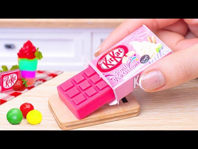 Sweet KITKAT Cake DessertAmazing Miniature Chocolate KITKAT Cake Decorating Recipe 1000+Sweet Cake