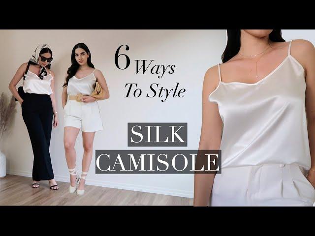 SILK CAMISOLE | 6 Ways To Style It In Summer || Mariana Pineda